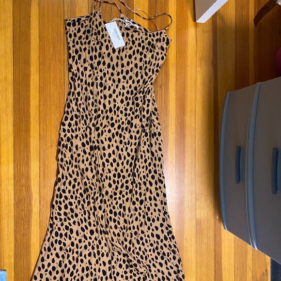 Reformation Dover Dress Bobcat - Size 4 - Picture 2 of 8